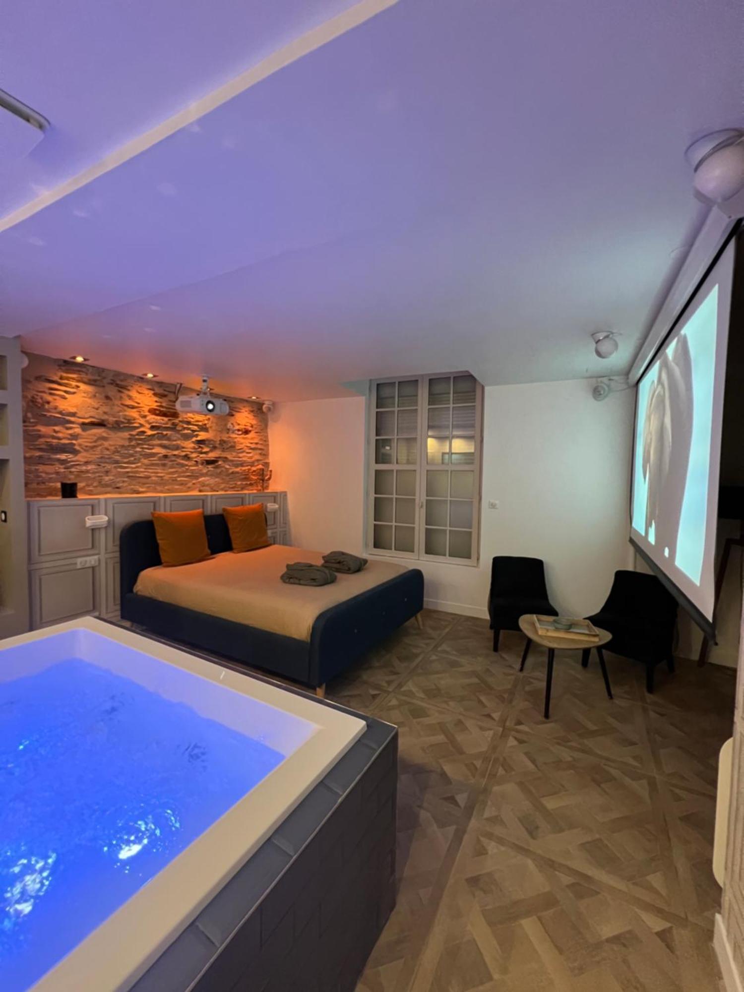 Appartement Avec Jacuzzi Sauna & Home Cinema - Nid D'Angers Esterno foto